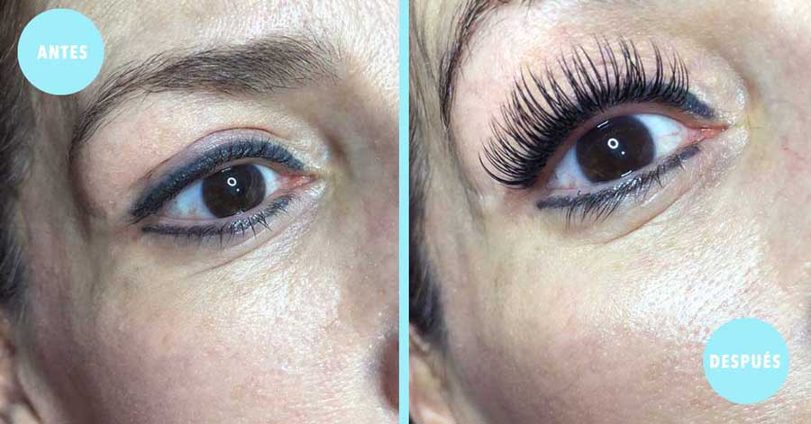 Extensiones de Pestañas Mink 1x1 Guadalajara | Lashes 3D Antes y Despues